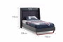 Hanah Home Somier individual Gaming Zone Antracita